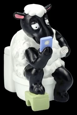 Lustige Schaf Figur - Handyzeit Am Klo 14 Lustige Schaf Figur - Handyzeit Am Klo -Figuren Deko Verkauf 2D FS25932 Lustige Schaf Figur Handyzeit am Klo 7 1280x1280