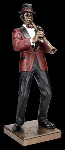 The Jazz Band Figur - Klarinetten Spieler Rot