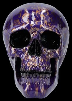 Totenkopf Figur Indigo-blau - Indigo Elegance -Figuren Deko Verkauf 2D FS26162 Totenkopf Figur indigo blau Indigo Elegance 2 1280x1280