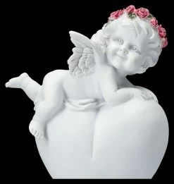 Engel Figur - Putte Mit Rosenkranz Auf Herz -Figuren Deko Verkauf 2D FS26628 Engel Figur Putte mit Rosenkranz auf Herz 2 1280x1280