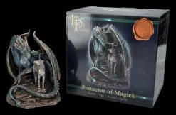 Drachenfigur Mit Einhorn - Protector Of Magick - Bronziert -Figuren Deko Verkauf 2D FS26686 Drachenfigur mit Einhorn Protector of Magick Bronziert 8 1280x1280