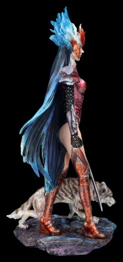 Kriegerin Figur Mit Wolf - Fire Of Ring By Ruth Thompson -Figuren Deko Verkauf 2D FS26789 Kriegerin Figur mit Wolf Fire of Ring by Ruth Tompson 7 1280x1280