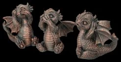 Drachen Figuren Bronzefarben - Nichts Böses -Figuren Deko Verkauf 2D FS26791 Drachen Figuren bronzefarben Nichts Boses 3 1280x1280