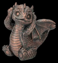 Drachen Figuren Bronzefarben - Nichts Böses -Figuren Deko Verkauf 2D FS26791 Drachen Figuren bronzefarben Nichts Boses 7 1280x1280