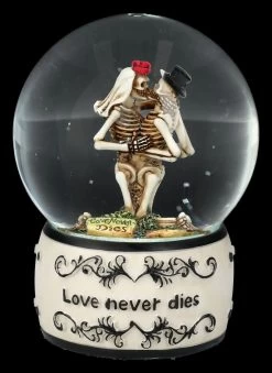 Schneekugel Küssende Skelette - Love Never Dies -Figuren Deko Verkauf 2D FS26799 Schneekugel kussende Skelette Love Never Dies 2 1280x1280
