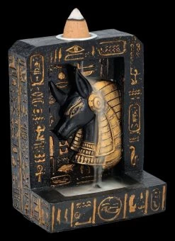 Rückfluss-Räucherhalter - Anubis Hieroglyphen -Figuren Deko Verkauf 2D FS26823 Ruckfluss Raucherhalter Anubis Hieroglyphen 11 1280x1280