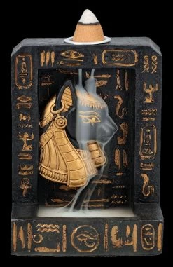 Rückfluss-Räucherhalter - Bastet Hieroglyphen -Figuren Deko Verkauf 2D FS26824 RuckflussRaucherhalter Bastet Hieroglyphen 11 1280x1280