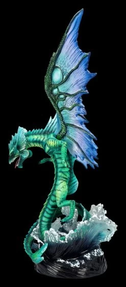 Drachen Figur Grün-blau - Wasserdrache -Figuren Deko Verkauf 2D FS26960 Drachen Figur grun blau Wasserdrache 2 1280x1280