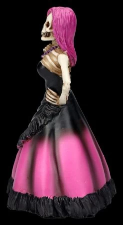 Skelett Figur - DOD Lady In Rosa Kleid -Figuren Deko Verkauf 2D FS27031 Skelett Figur DOD Lady in lila Kleid 2 1280x1280