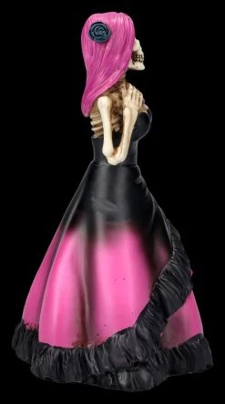 Skelett Figur - DOD Lady In Rosa Kleid -Figuren Deko Verkauf 2D FS27031 Skelett Figur DOD Lady in lila Kleid 4 1280x1280
