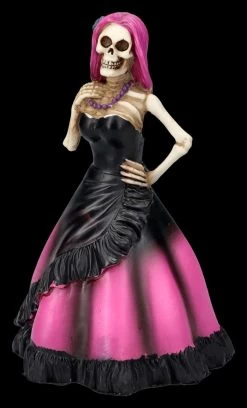 Skelett Figur - DOD Lady In Rosa Kleid -Figuren Deko Verkauf 2D FS27031 Skelett Figur DOD Lady in lila Kleid 6 1280x1280