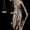 Justitia Statue - Mit Waage Und Schwert - Groß