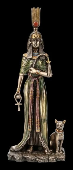 Nofretete Figur Mit Bastet Und Ankh