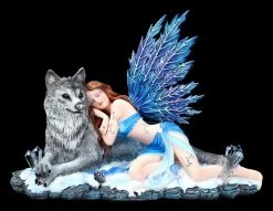 NEMESIS NOW Elfen Figur Mit Wolf - Lupiana