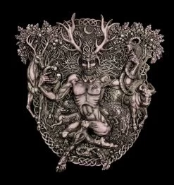 Wandrelief - Keltischer Gott - Cernunnos