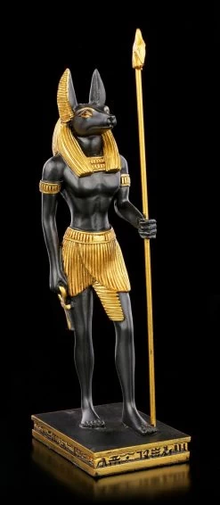 Ägyptische Figur - Anubis Mit Was-Zepter