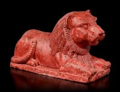 Ägyptische Figur - Roter Löwe