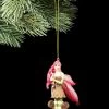 Christbaum-Schmuck - Rote Elfe Mit Zwei Lebkuchen