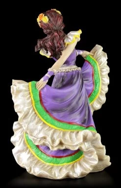 Flamenco Tänzerin - Day Of The Dead - Lila -Figuren Deko Verkauf Day Dead Flamenco Lila 2 1280x1280