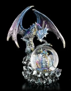 Drachenfigur Mit Schneekugel - Azul Oracle -Figuren Deko Verkauf Drachen Schneekugel Azul Oracle 1 1280x1280