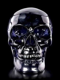 Dunkelblauer Totenkopf Mit Beweglichem Unterkiefer -Figuren Deko Verkauf Dunkelblauer Totenkopf Mit Beweglichem Unterkiefer 1 1280x1280