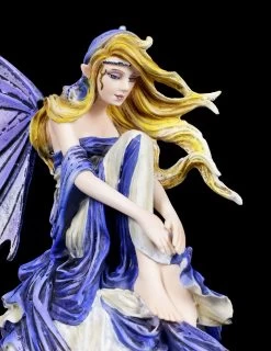 Elfen Figur Auf Glaskugel - Blue Dream -Figuren Deko Verkauf Elfen Figur Auf Glaskugel Blue Dream 5 1280x1280