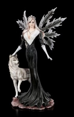 Elfen Figur - Dark Aura Mit Wolf