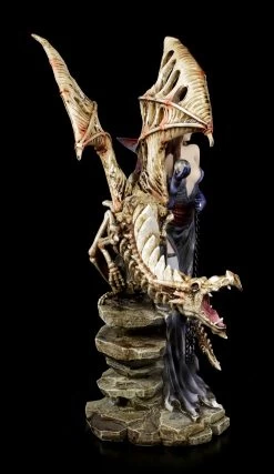 Dark Angel Figur - Larua Mit Skelett Drache -Figuren Deko Verkauf Elfen Figur Larua Mit Skelett Drache 2 1280x1280