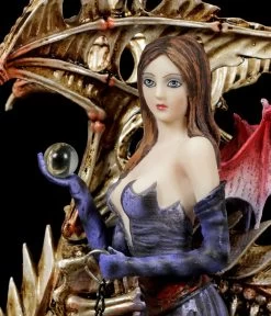 Dark Angel Figur - Larua Mit Skelett Drache -Figuren Deko Verkauf Elfen Figur Larua Mit Skelett Drache 5 1280x1280