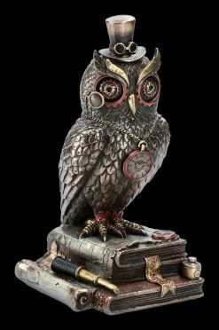 Steampunk Figur - Eule Wissensdurst