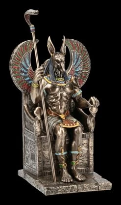 Neue Produkte 5 Anubis Figur Sitzend Auf Thron