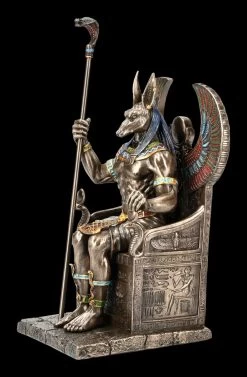 Anubis Figur Sitzend Auf Thron -Figuren Deko Verkauf FS16155 Anubis Figur sitzend auf Thron 3 1280x1280