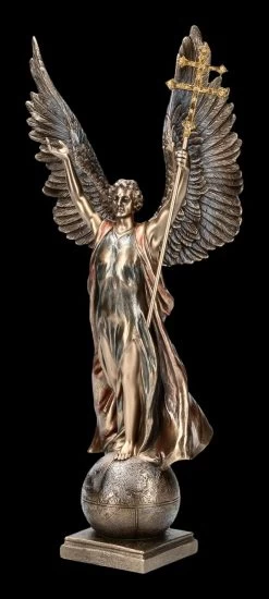 Erzengel Gabriel Figur Mit Doppelkreuz -Figuren Deko Verkauf FS17026 Erzengel Gabriel Figur mit Doppelkreuz 2 1280x1280