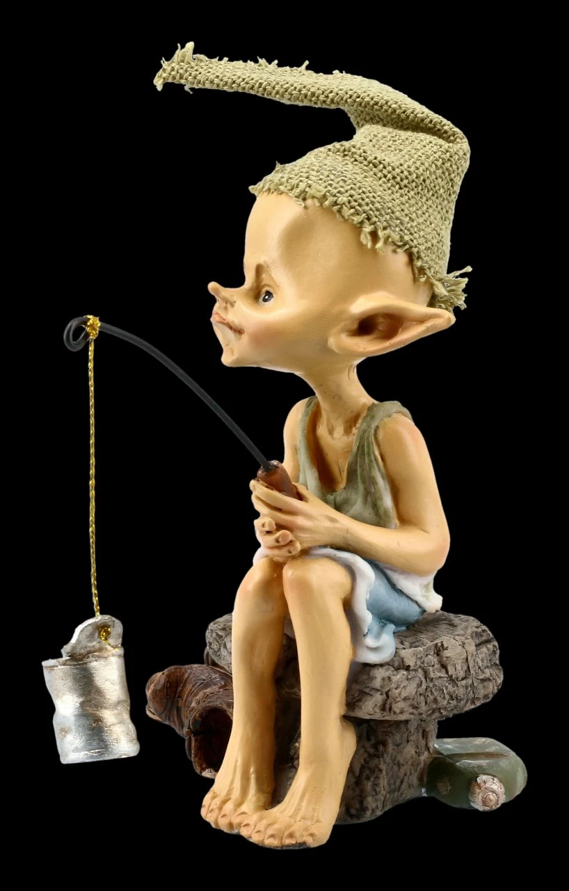 Pixie Kobold Figur - Angler Petri Heil 5 Pixie Kobold Figur - Angler Petri Heil – Bild 3