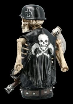 Skelett Biker Figur Mit Sense - Ride Out Of Hell -Figuren Deko Verkauf FS20971 Skelett Bueste Ride out of Hell 5 1280x1280