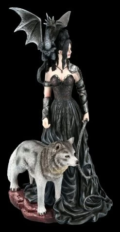Hexen Figur - Bella Maestra By Nene Thomas -Figuren Deko Verkauf FS21113 Hexen Figur Bella Maestra mit Wolf 8 1280x1280