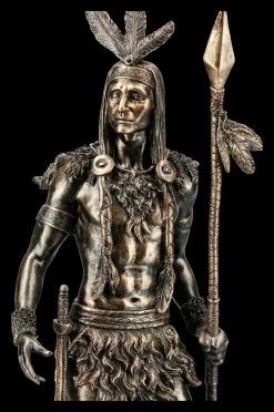 Indianer Krieger Figur - Krieger Mit Speer -Figuren Deko Verkauf FS21241 Indianer Krieger Figur stehend mit Speer 8 1280x1280