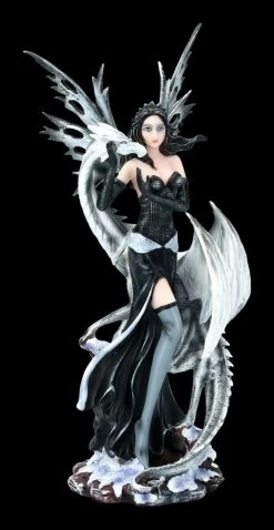 Neue Produkte -Figuren Deko Verkauf FS21780 Elfen Figur Bettina mit weissem Drachen 1 1280x1280