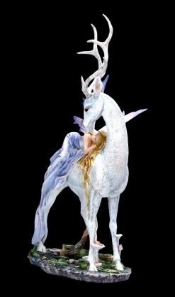 Neue Produkte -Figuren Deko Verkauf FS22396 Elfen Figur Schl ft auf weissem Hirsch 3 1280x1280