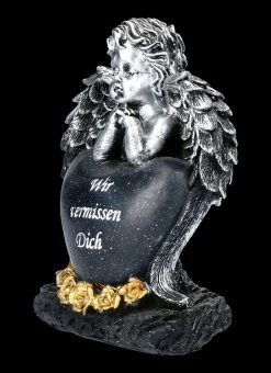 Grabengel Mit Schwarzem Herz - Wir Vermissen Dich -Figuren Deko Verkauf FS22622 Grabengel 3 1280x1280