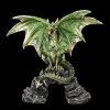 Drachen Figur Grün Auf Felsenbrücke -Figuren Deko Verkauf FS24979 Drachen Figur gr n auf Felsenbr cke 1 1280x1280