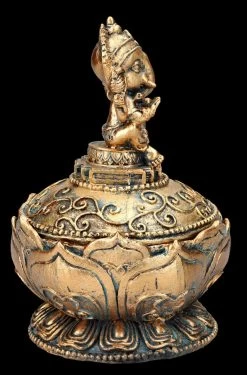 Schatulle - Lotus Mit Ganesha -Figuren Deko Verkauf FS25486 Schatulle Lotus mit Ganesha 8 1280x1280