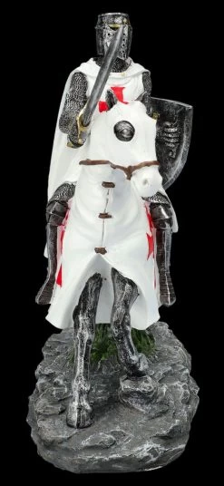 Tempelritter Figur Reitend Auf Pferd -Figuren Deko Verkauf FS25702 Tempeltitter Figur reitend auf Pferd 8 1280x1280