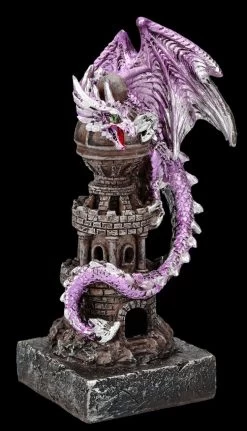 Drachenfigur - Guardian Of The Tower Lila -Figuren Deko Verkauf FS26091 Drachenfigur Guardian of the Tower lila 9 1280x1280
