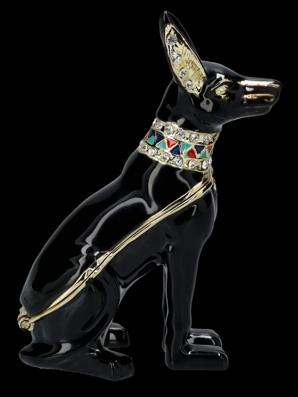 Anubis Figur Als Verzierte Schmuckdose 8 Anubis Figur Als Verzierte Schmuckdose – Bild 6
