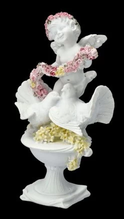 Engel Figur - Putte Mit Rosen Und Tauben -Figuren Deko Verkauf FS26629 Engel Figur Putte mit Rosen und Tauben 2 1280x1280