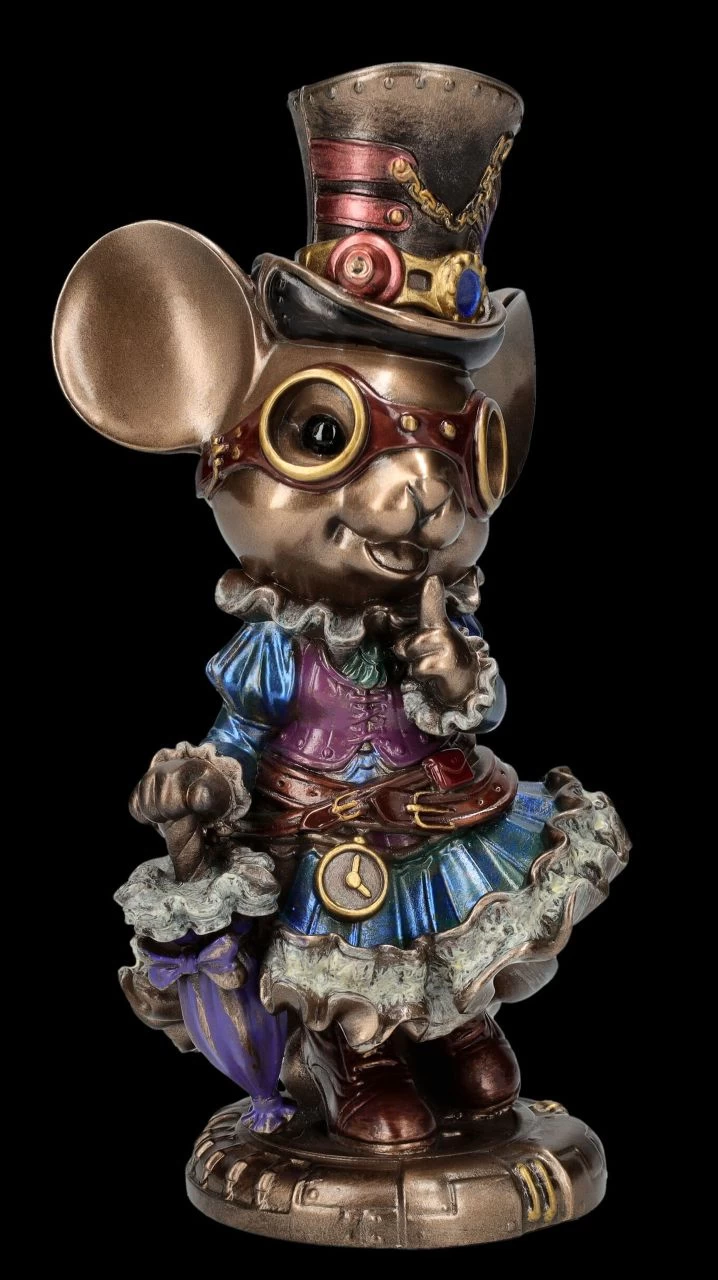 Steampunk Figur - Maus Im Kleid 4 Steampunk Figur - Maus Im Kleid – Bild 2