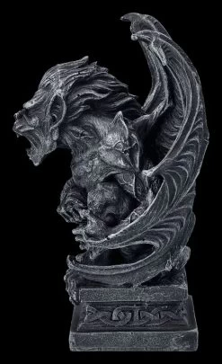 Gargoyle Figur Auf Podest Brüllend -Figuren Deko Verkauf Gargoyle Figur auf Podest 3 1280x1280