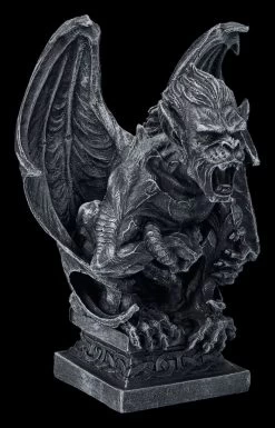 Gargoyle Figur Auf Podest Brüllend -Figuren Deko Verkauf Gargoyle Figur auf Podest 6 1280x1280