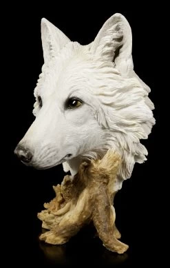 Große Wolfskopf Büste - Winterzeit -Figuren Deko Verkauf Grosse Wolfskopf Bueste Winterzeit 2 1280x1280